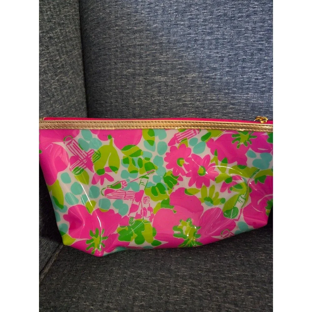 Lilly Pulitzer Estee Lauder Cosmetic Bags Set of 2